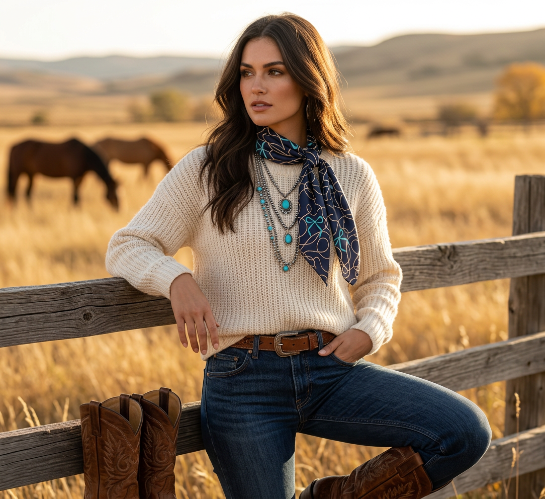 Rhinestone Cowgirl Wild Rag