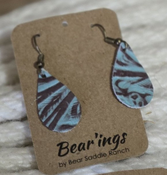 The Bear’ings — Leather Drop Earrings