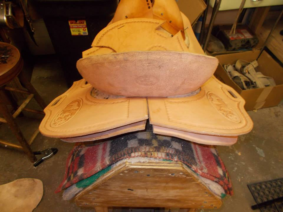 Custom Praying Cowboy Saddle