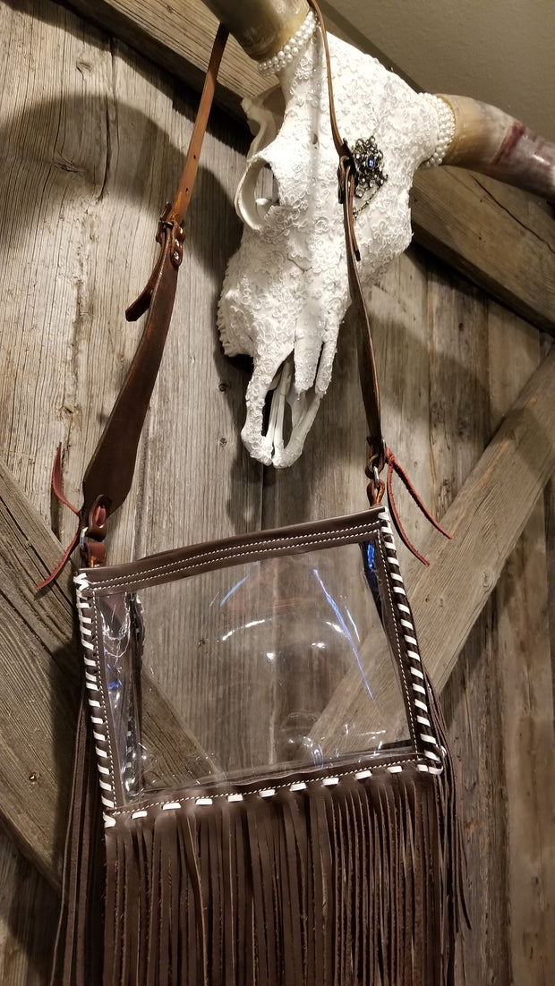 Clear Bag with Fringe