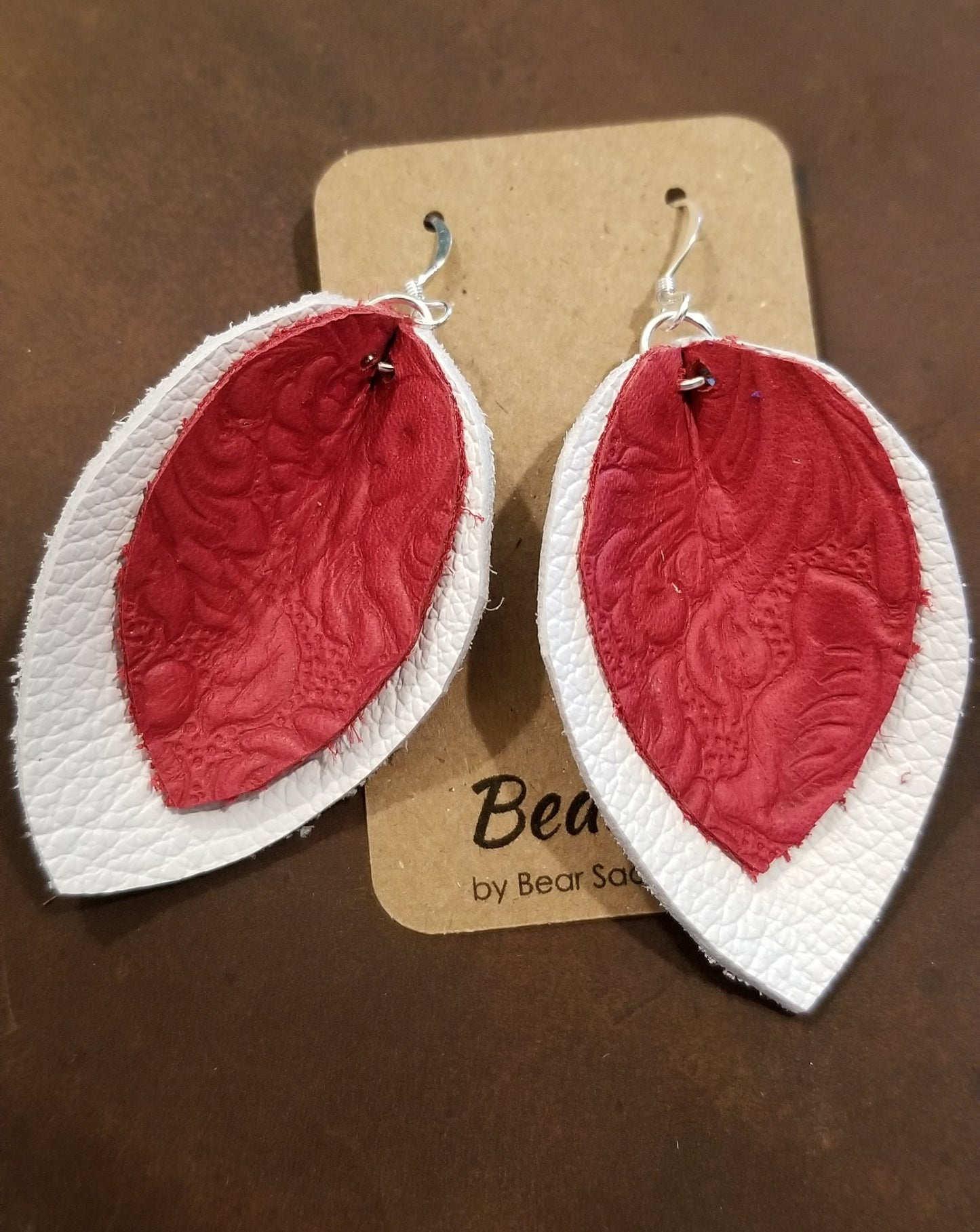 The Bear’ings — Layered Leather Drop Earrings