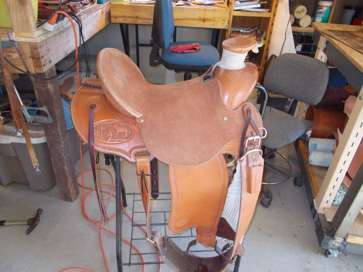 Custom Praying Cowboy Saddle