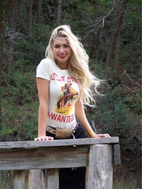Outlaw Cowgirl's Wanted Tee